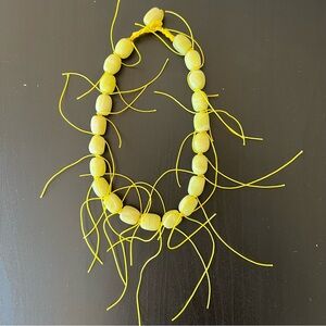 Yellow Jade Semi-precious Gem Necklace